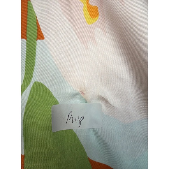 Great Jones Floral Wide Leg Satin Pants High Rise Multicolor Size 8 - Picture 4 of 6